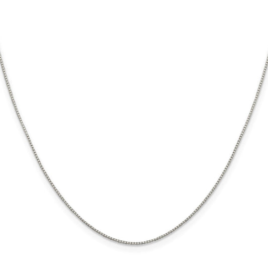 Sterling Silver .8mm 8 Sided Diamond-cut Box ChainQBR015