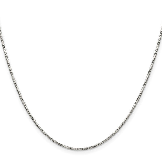 Sterling Silver 1.35mm 8 Sided Diamond-cut Box ChainQBR026