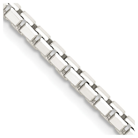 Sterling Silver 2.9mm 8 Sided Diamond-cut Box ChainQBR057