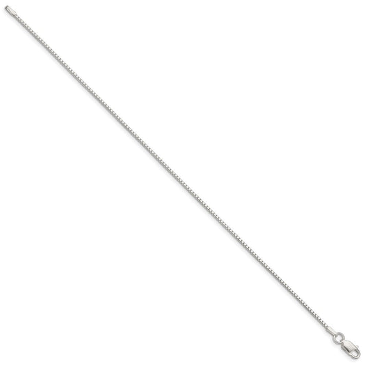 Sterling Silver 1.25mm Box Chain QBX024-8