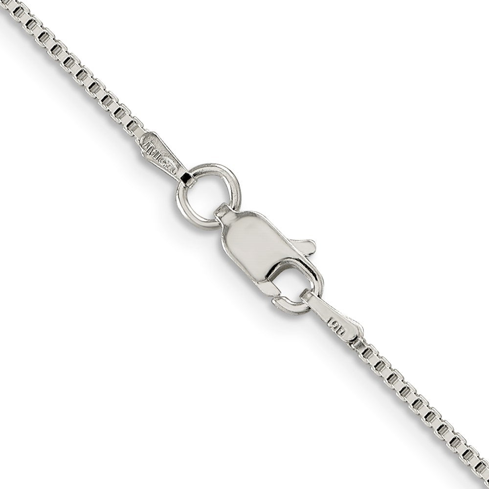 Sterling Silver Rhodium-plated 1.25mm Box ChainQBX024R
