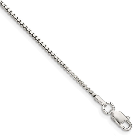 Sterling Silver 1.4mm Box Chain QBX026-8