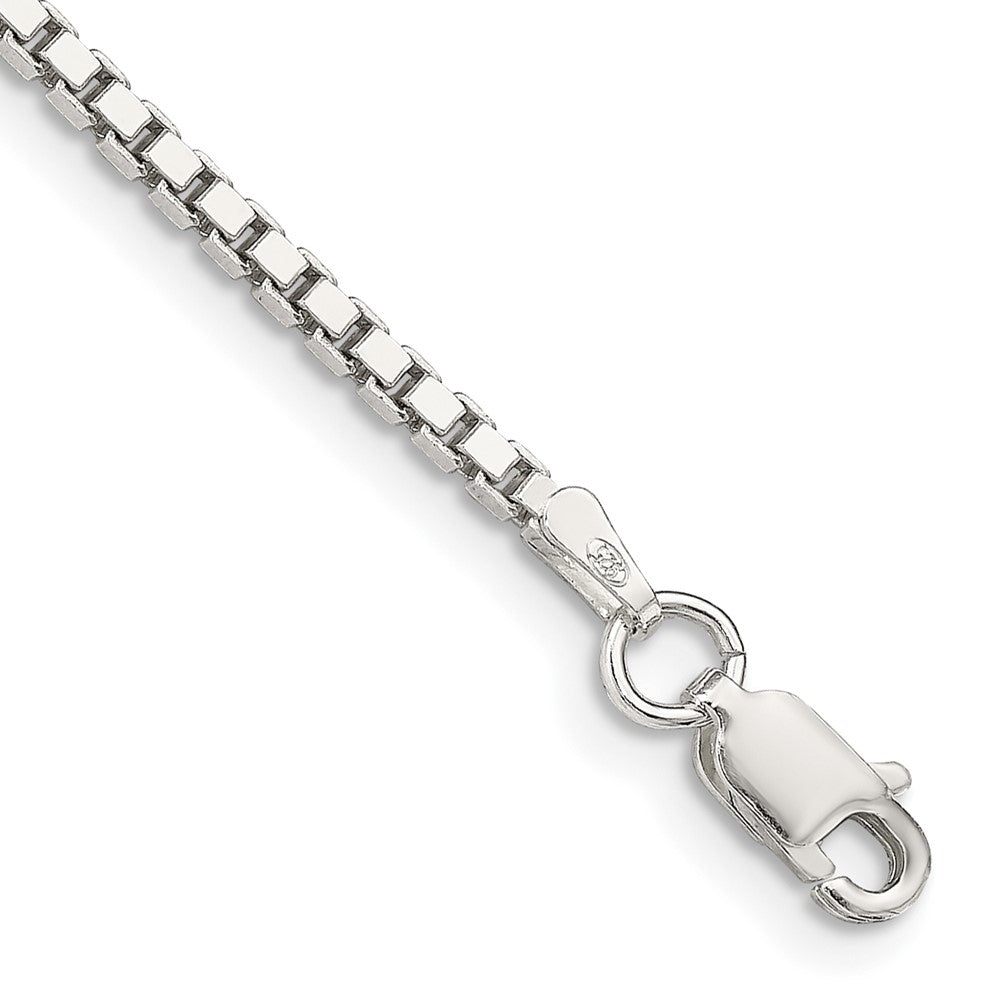 Sterling Silver 1.9mm Box Chain QBX037-8