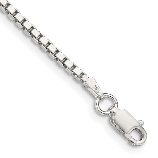 Sterling Silver 1.9mm Box Chain QBX037-8
