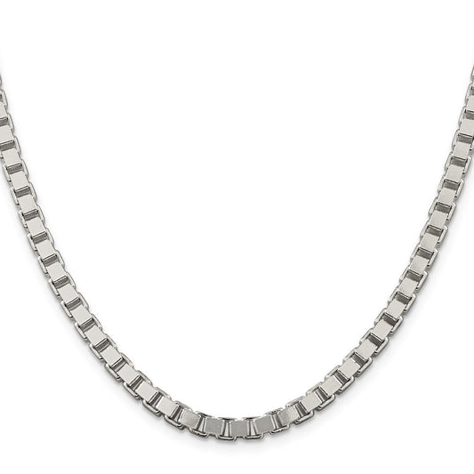 Sterling Silver 4.5mm Box ChainQBX100