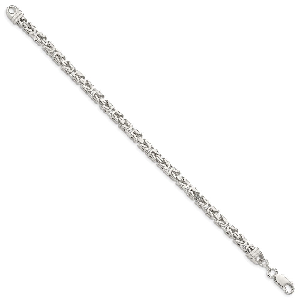 Sterling Silver 4.25mm Byzantine Chain QBZ100-8