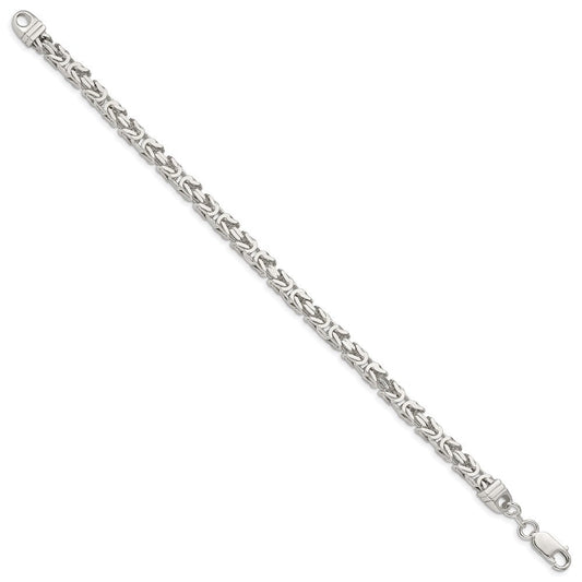 Sterling Silver 4.25mm Byzantine Chain QBZ100-8