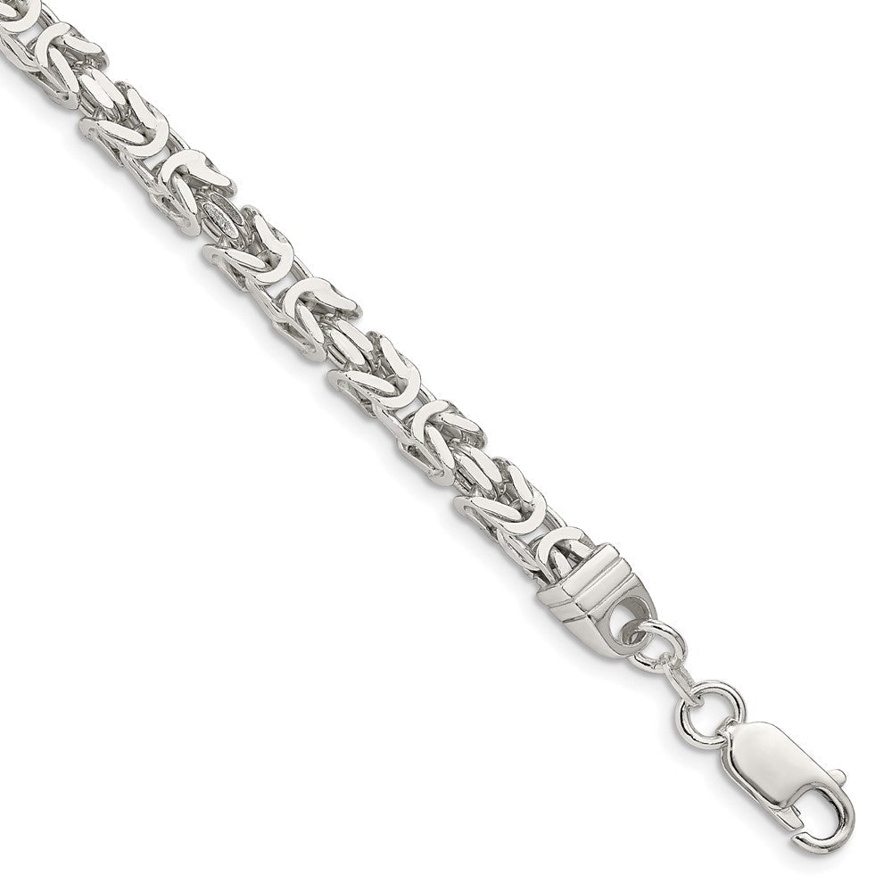 Sterling Silver 4.25mm Byzantine Chain QBZ100-8
