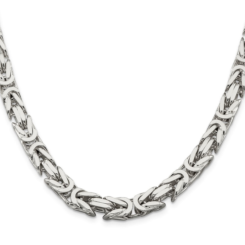 Sterling Silver 8.25mm Byzantine ChainQBZ200