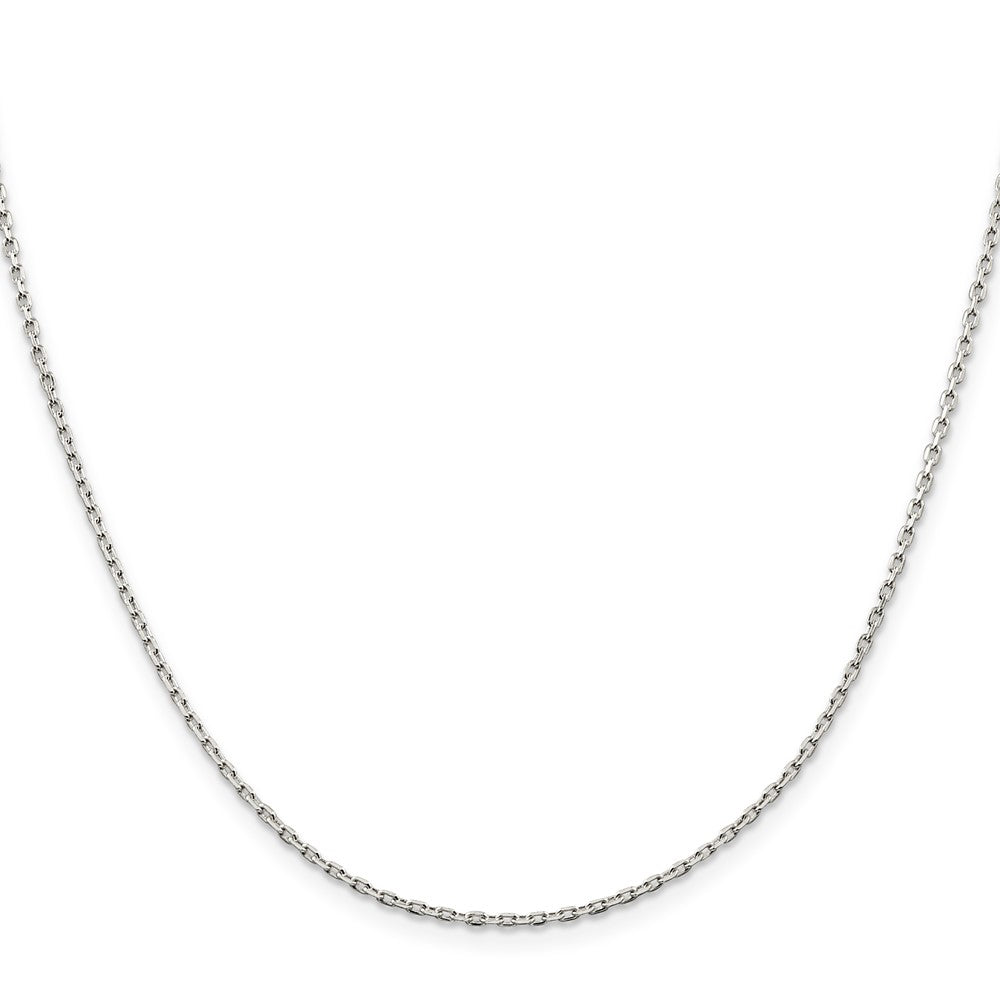 Sterling Silver 1.5mm Beveled Oval Cable ChainQCA050