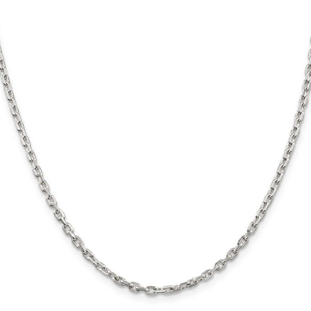 Sterling Silver 2.75mm Beveled Oval Cable ChainQCA080