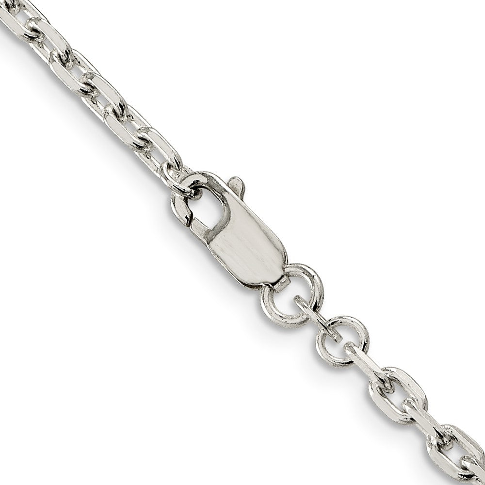 Sterling Silver 3.25mm Beveled Oval Cable ChainQCA100