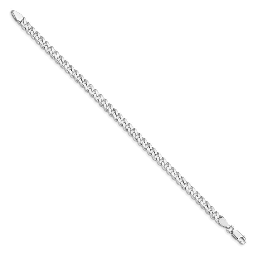 Sterling Silver Rhodium-plated 5.7mm Curb Chain QCB150R-8