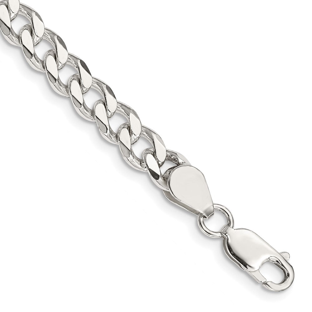 Sterling Silver 6.5mm Curb Chain QCB180-8