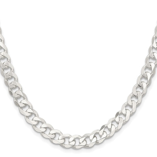 Sterling Silver 7.5mm Curb ChainQCB200
