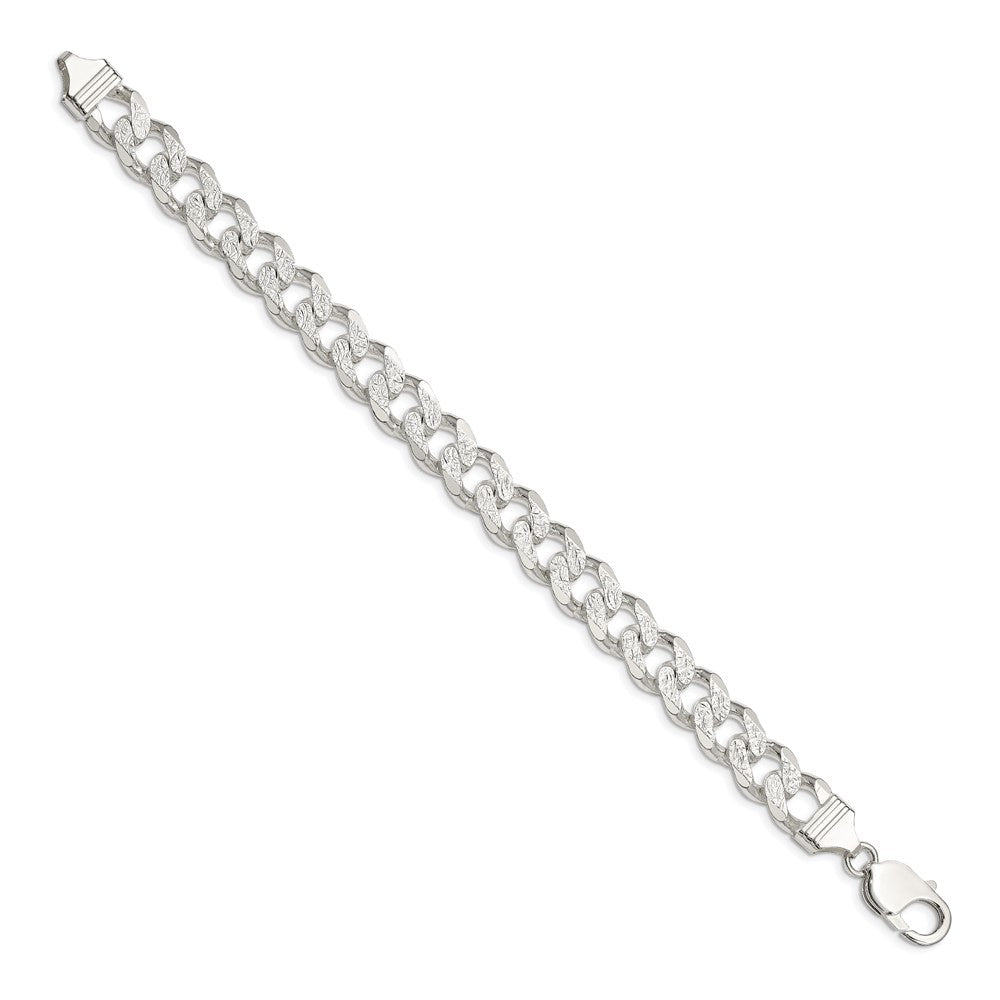 Sterling Silver 11.0mm Pav������������������������������������������������������ Curb Chain QCF300-8