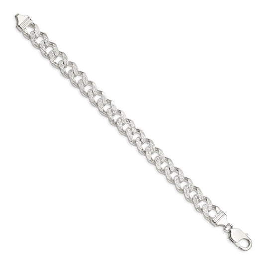 Sterling Silver 11.0mm Pav������������������������������������������������������ Curb Chain QCF300-8