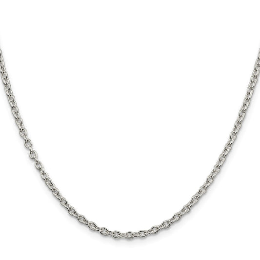 Sterling Silver 2.75mm Cable ChainQCL080