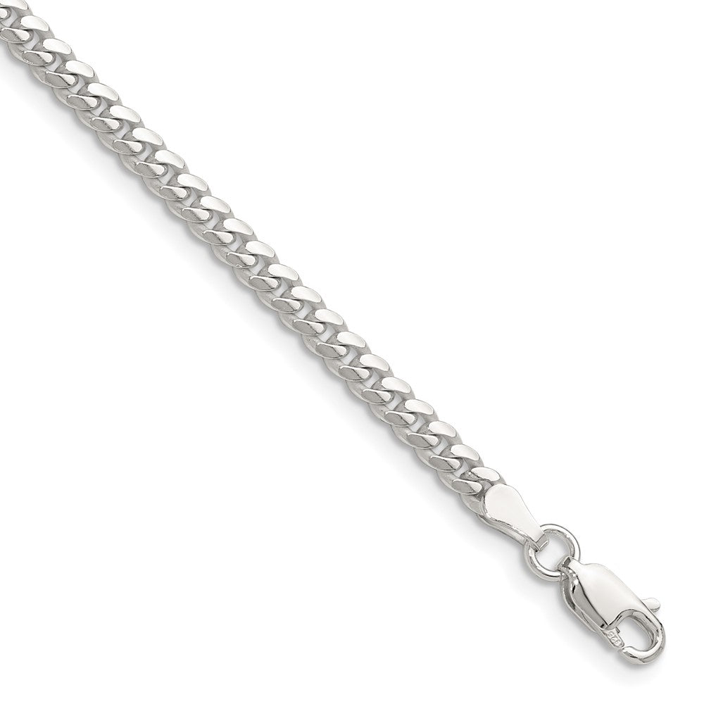Sterling Silver Polished 3.4mm Domed Curb Chain QDB100-8