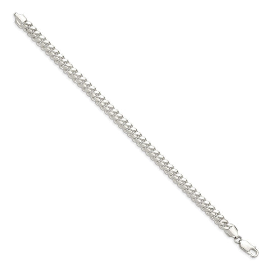 Sterling Silver 6.4mm Polished Domed Curb Chain QDB180-8