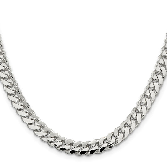 Sterling Silver 7.0mm Polished Domed Curb ChainQDB200