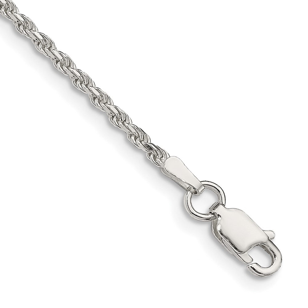 Sterling Silver 1.85mm Diamond-cut Rope Chain QDC030-8