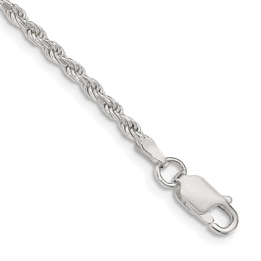 Sterling Silver 2.25mm Diamond-cut Rope Chain QDC050-8