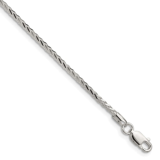 Sterling Silver 2.0mm 8 Sided D/C Double Spiga ChainQDDS045