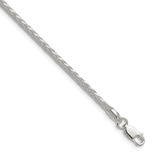 Sterling Silver 2.5mm 8 Sided D/C Double Spiga ChainQDDS060