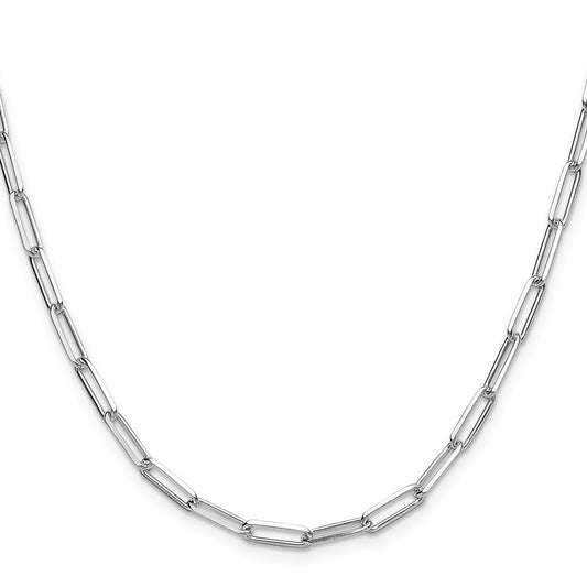 Sterling Silver 3.5mm D/C Paperclip ChainQDPC100