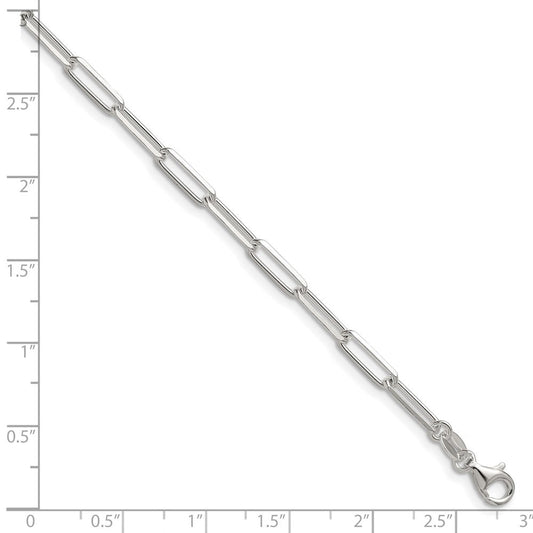 Sterling Silver 3.5mm D/C Paperclip Chain QDPC100-8