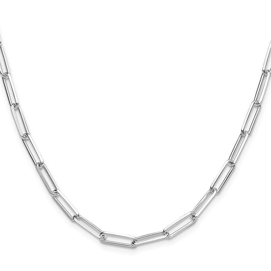 Sterling Silver 4.4mm D/C Paperclip ChainQDPC120