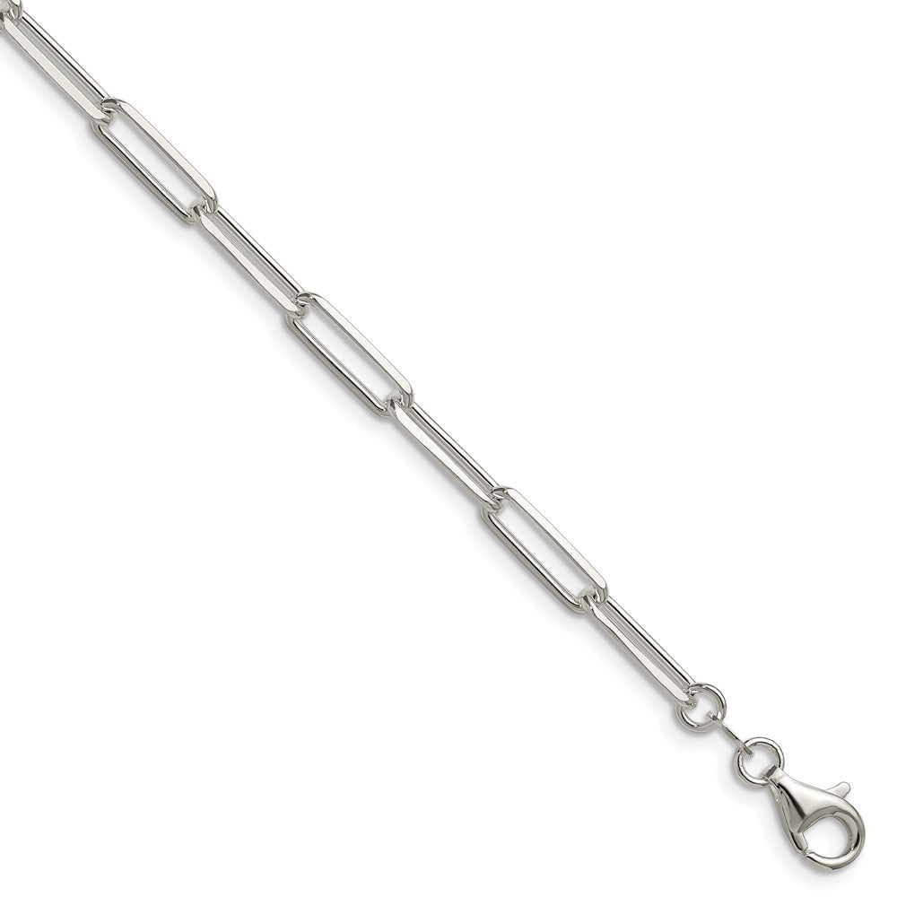 Sterling Silver 4.4mm D/C Paperclip Chain QDPC120-8
