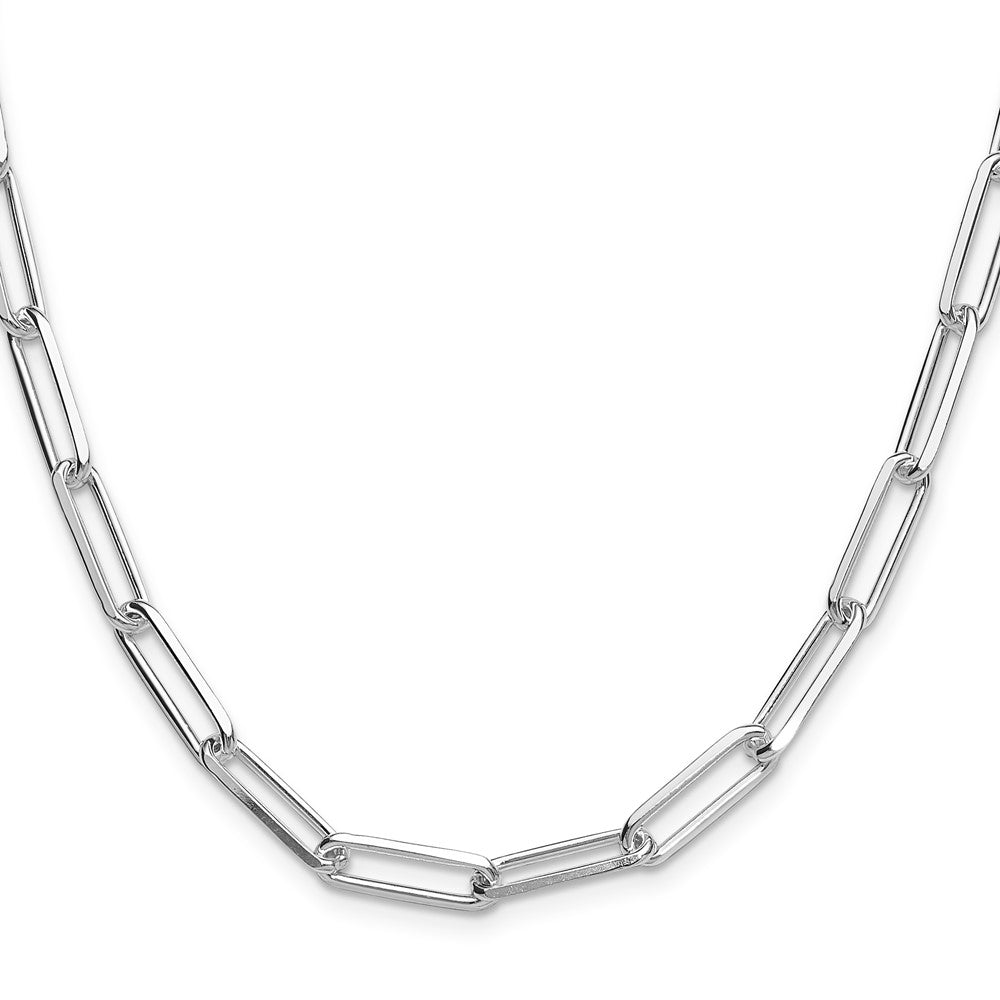 Sterling Silver 5.5mm D/C Paperclip ChainQDPC150