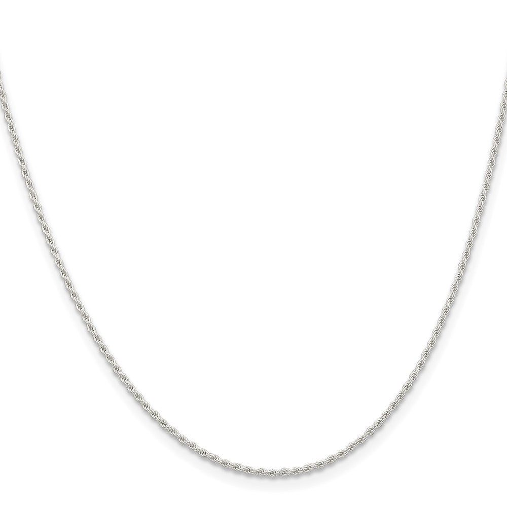 Sterling Silver 1.3mm Solid Rope ChainQDR025