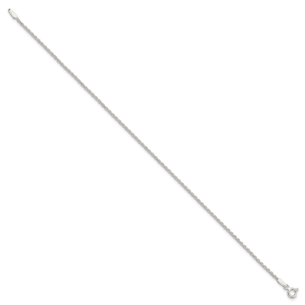 Sterling Silver 1.5mm Solid Rope Chain QDR030-8