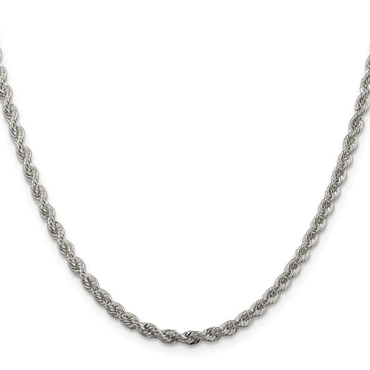 Sterling Silver 3mm Solid Rope ChainQDR060