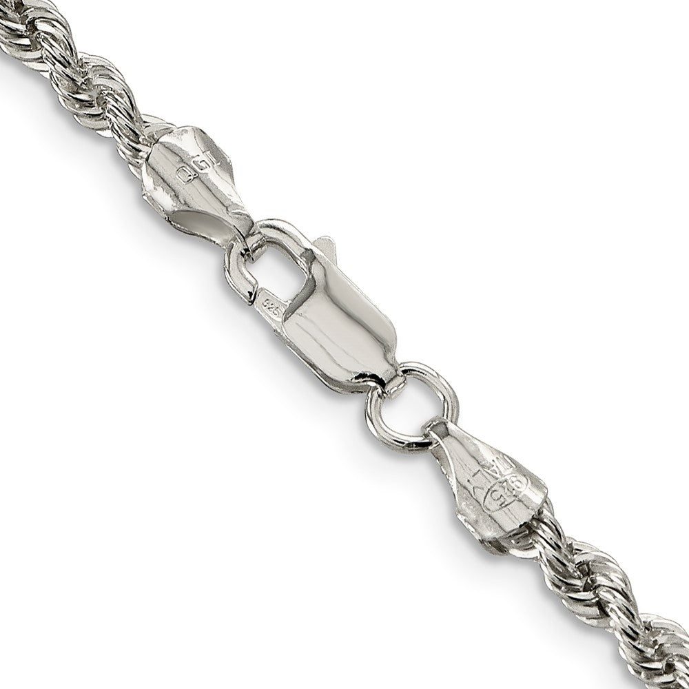 Sterling Silver 3mm Solid Rope ChainQDR060