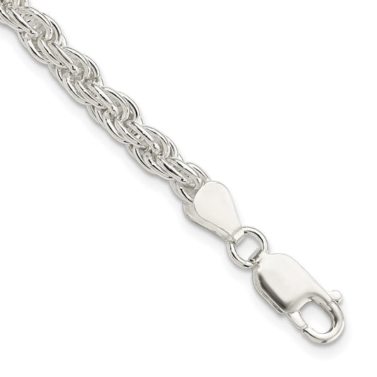 Sterling Silver 4.5mm Solid Rope Chain QDR090-8