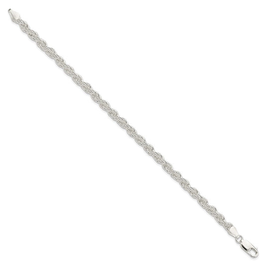 Sterling Silver 5mm Solid Rope Chain QDR100-8