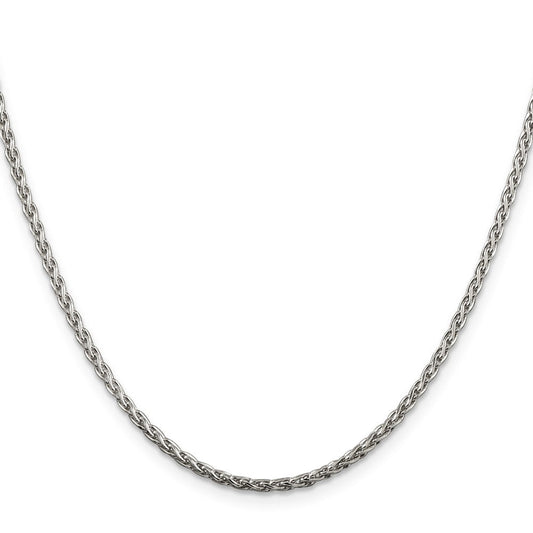 Sterling Silver 2mm Diamond-cut Spiga ChainQDS060