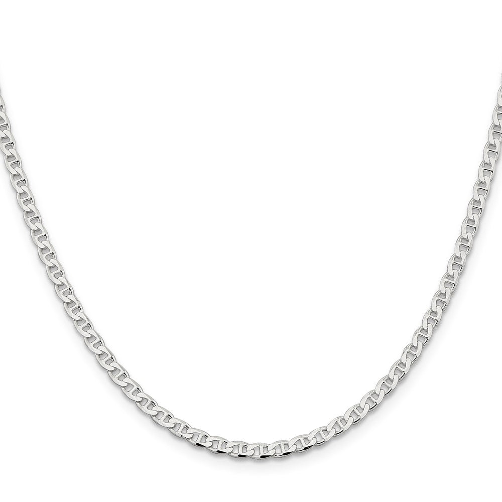 Sterling Silver 3.15mm D/C Flat Anchor Curb ChainQFAN080