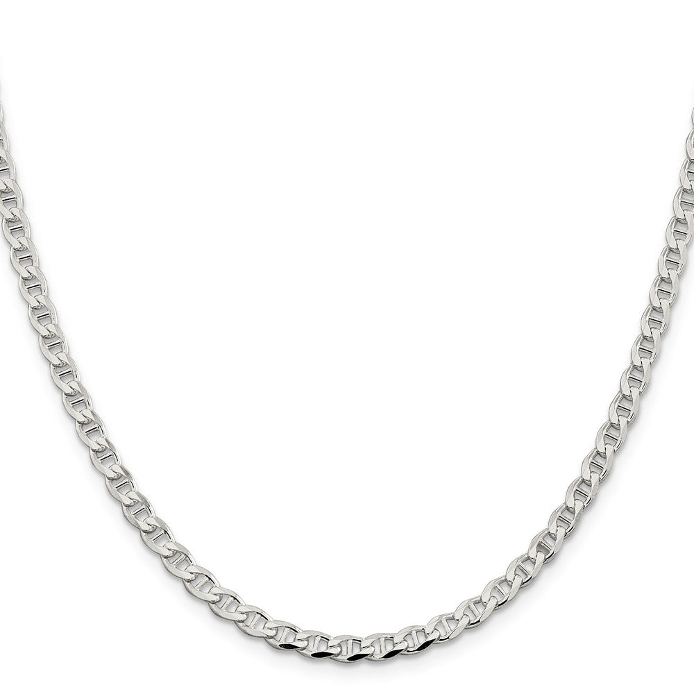 Sterling Silver 4.0mm D/C Flat Anchor Curb ChainQFAN100