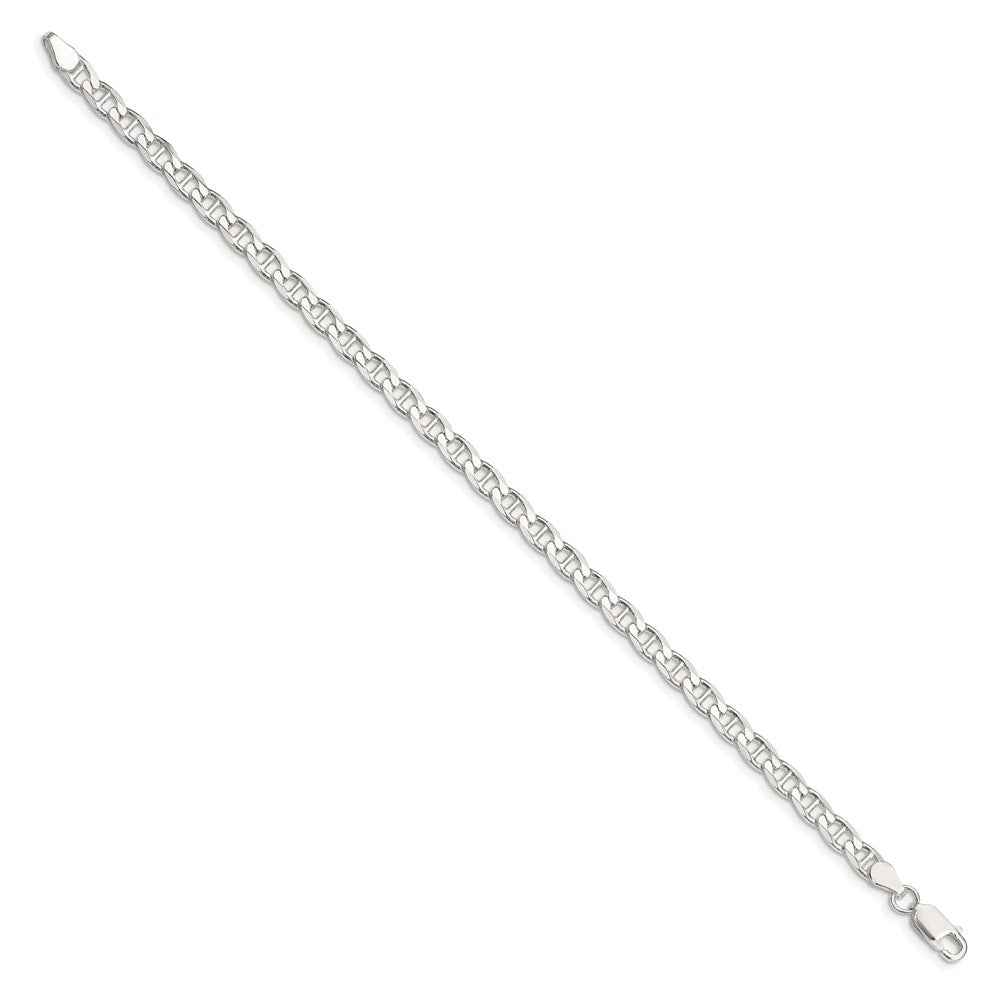 Sterling Silver 4.65mm D/C Flat Anchor Curb Chain QFAN120-8