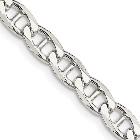 Sterling Silver 5.7mm D/C Flat Anchor Curb ChainQFAN150