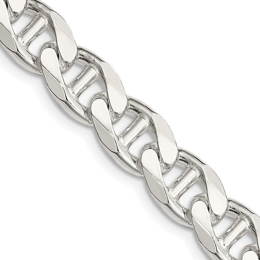 Sterling Silver 9mm D/C Flat Anchor Curb ChainQFAN250