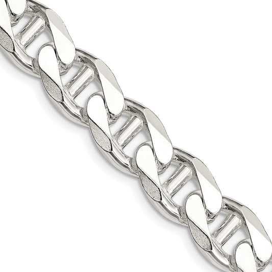 Sterling Silver 10.8mm D/C Flat Anchor Curb ChainQFAN300