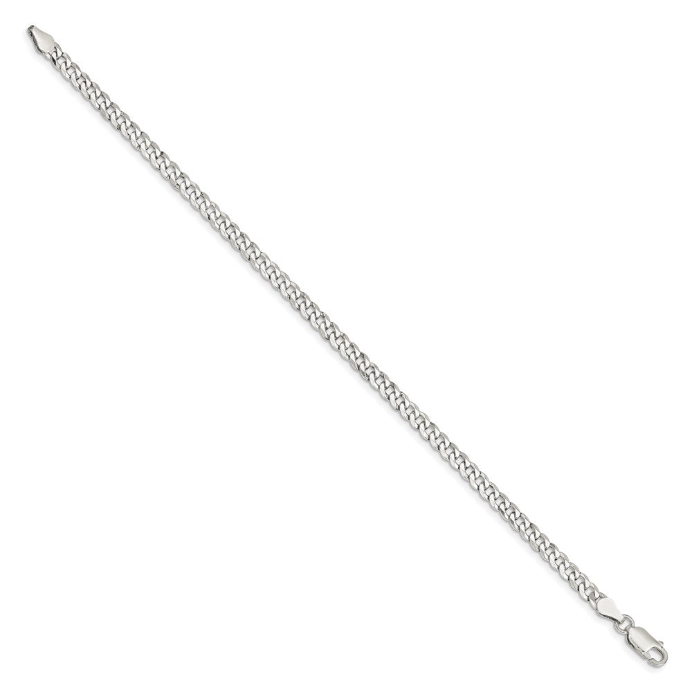 Sterling Silver 4mm Beveled Curb Chain QFB100-8