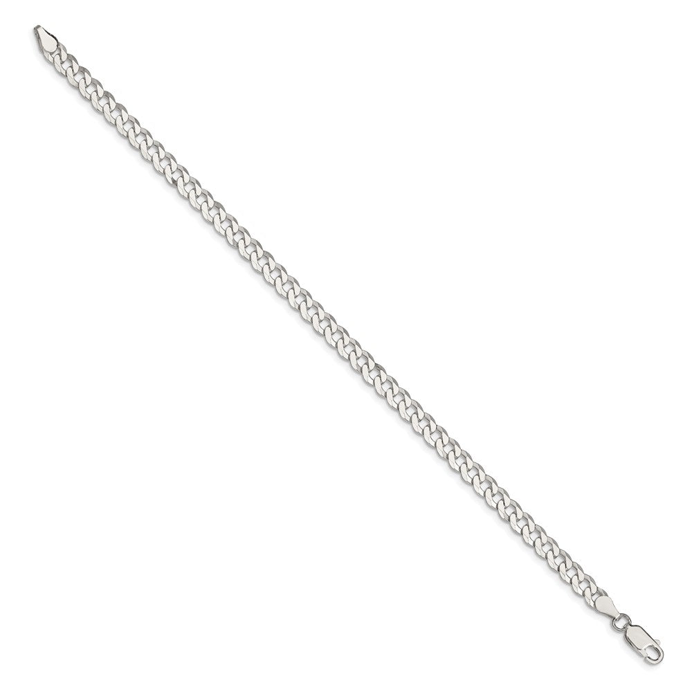 Sterling Silver 5mm Beveled Curb Chain QFB120-8