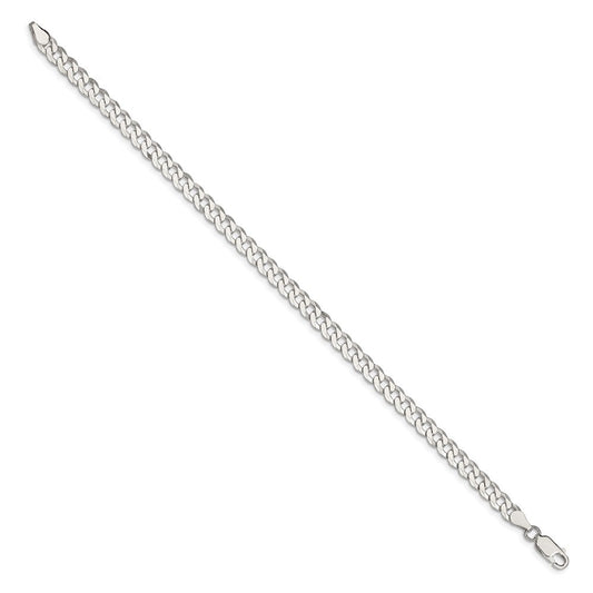 Sterling Silver 5mm Beveled Curb Chain QFB120-8